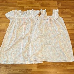 Vintage Retro 80s 90s cotton housecoat and nightgown set NEVER WORN! Grandmacore
